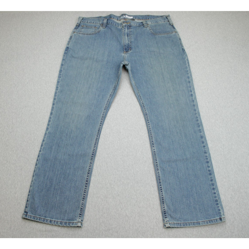 Carhartt Jeans Mens 40 x 30 Blue Denim Cotton Blend Flex Relaxed Fit Straight